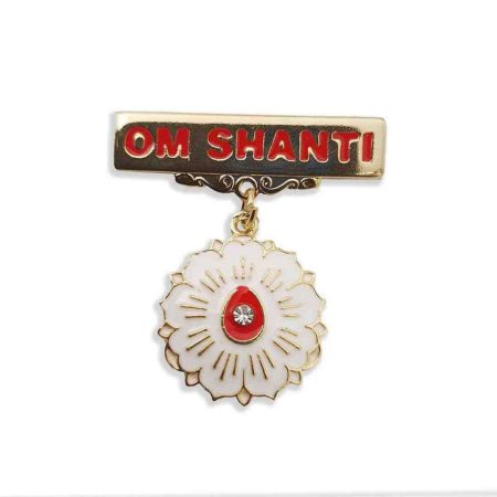 Shiv Baba White Flower Badge – Symbol of Purity