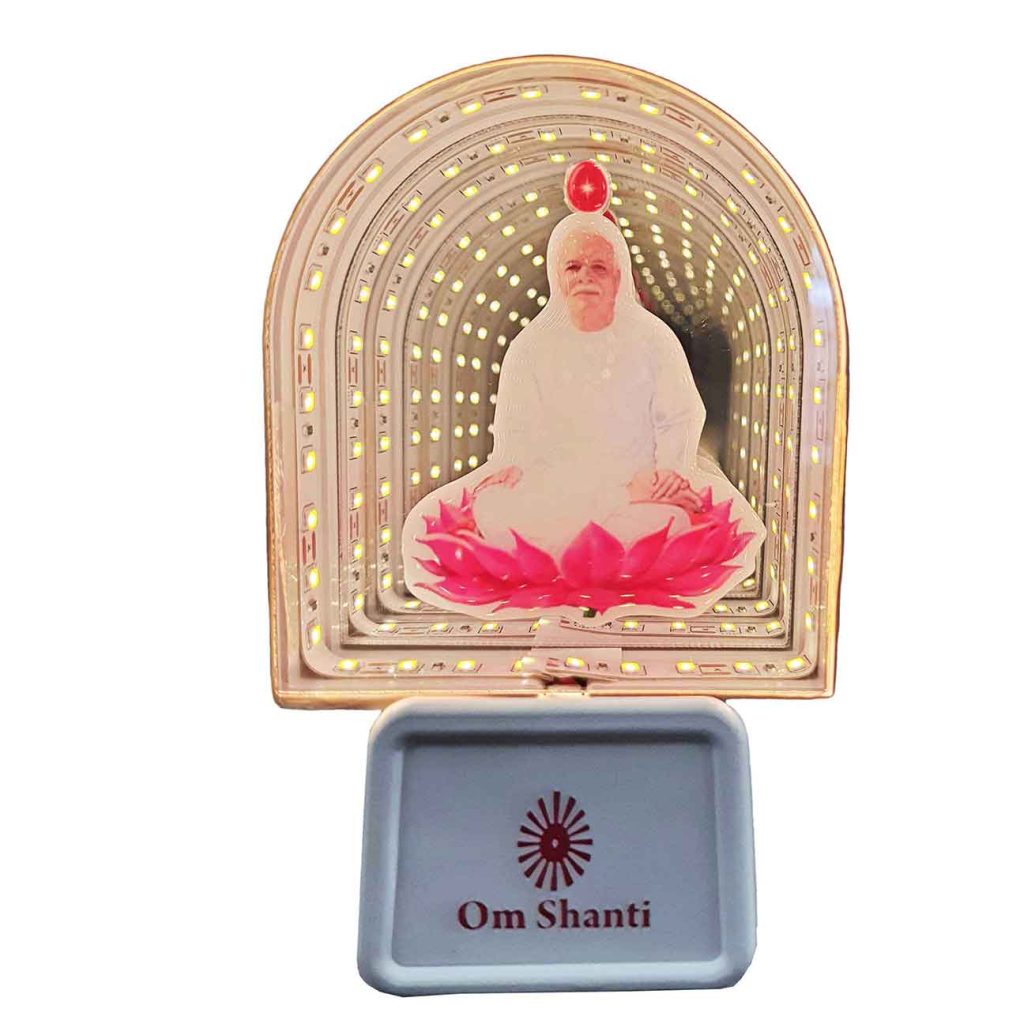 3D LED Light Brahma Baba - Brahma Kumaris