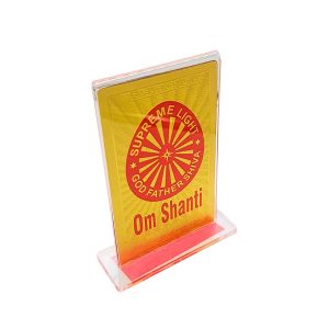 Golden Foil Shiv Baba Car Desktop Stand – Brahma Kumaris